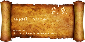 Hajdú Vivien névjegykártya